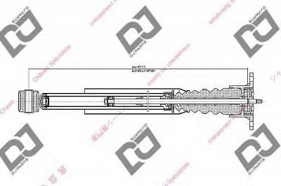 DJ PARTS ds1661gt -  Амортизатор